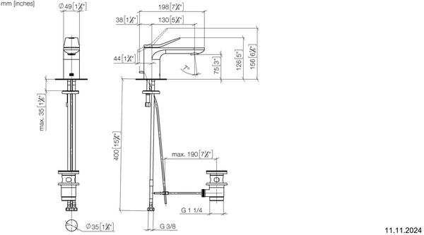 Mélangeur monobloc Dornbracht Lissé Platine mat image number 5