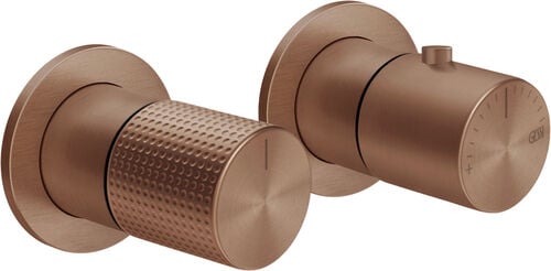 M&eacute;langeur de douche-set de montage final Gessi Habito Copper brushed Cesello