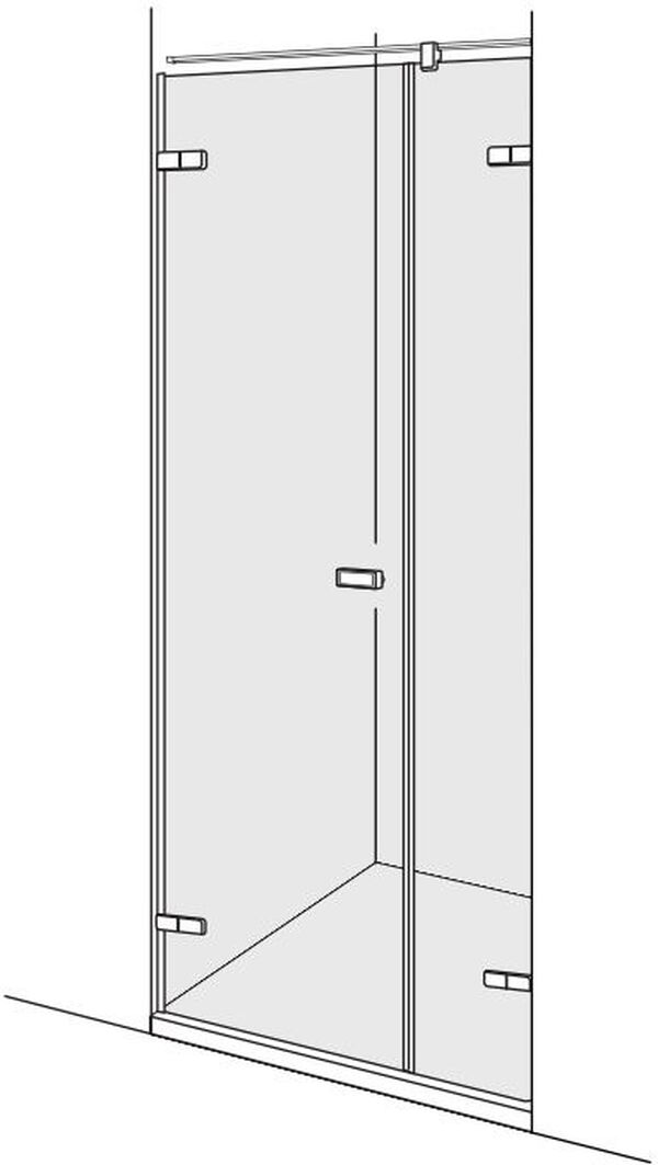 Porta battente Duscholux Viva in nicchia fino a 180 cm   image number 0