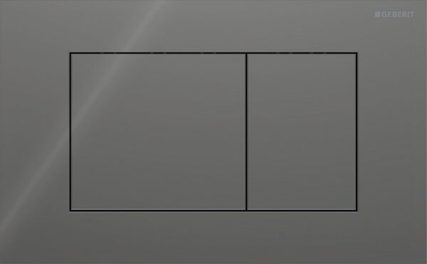 Plaque de d&eacute;clenchement Geberit Sigma40 square Lava Verre image number 0