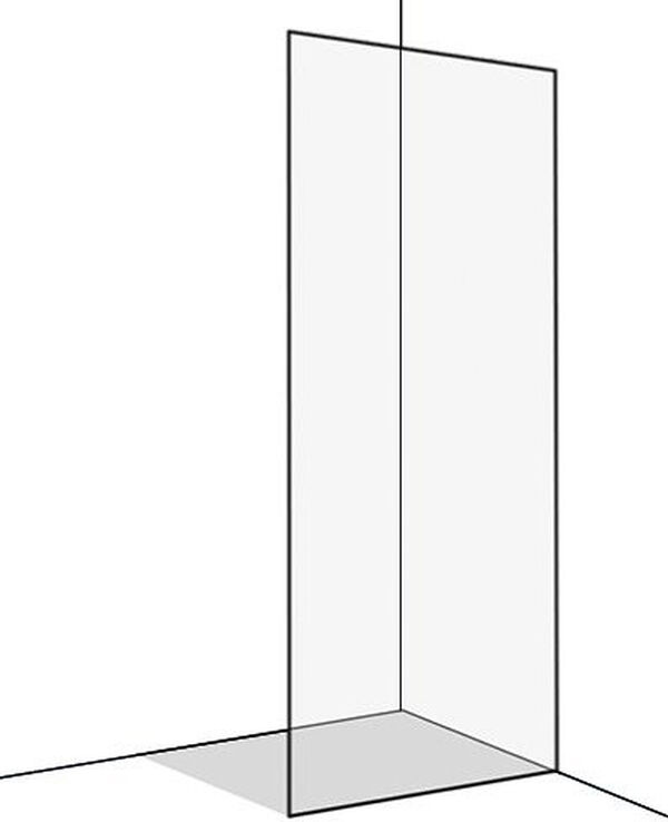 Freistehende Seitenwand Koralle X88 Free GT Echtglas klar Duschguard image number 0