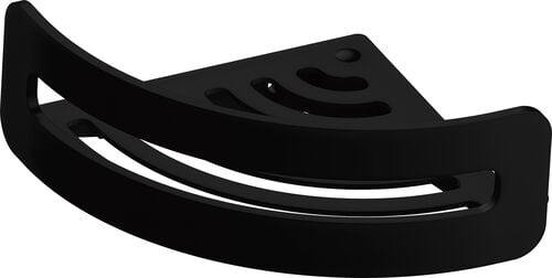 Porte-savon à barrettes Alterna sabo modèle d'angle Noir mat