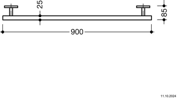 Haltegriff Hewi System 100 / 800 verchromt image number 1
