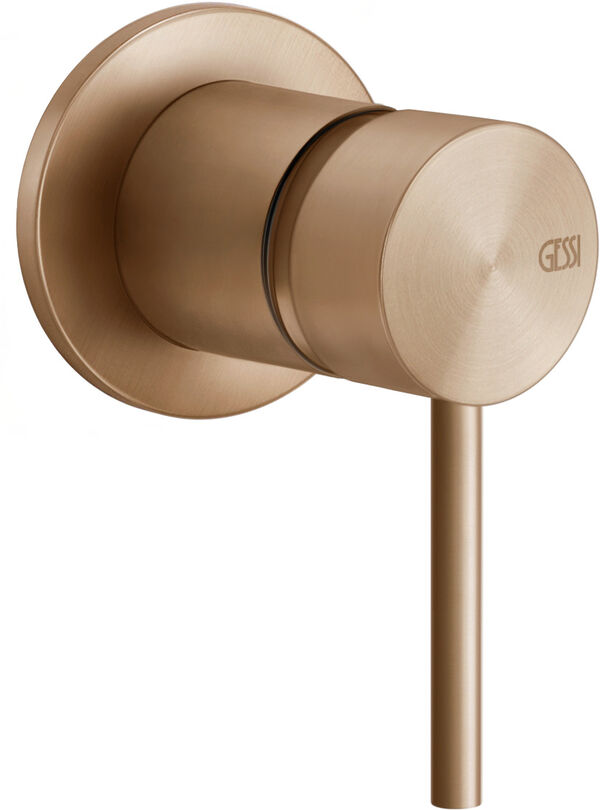 Wandmischer-Endmontageset Gessi 316, ½" warm Steel brushed flessa image number 0