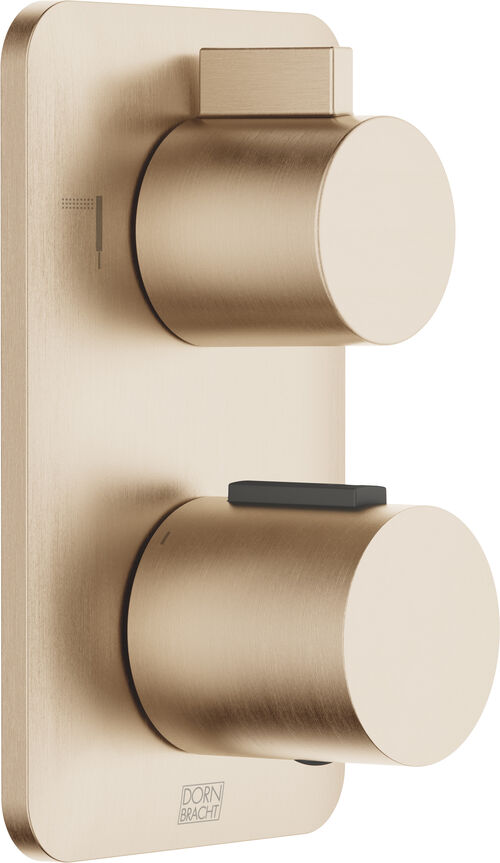 Thermostatmischer-Endmontageset Dornbracht Liss&eacute; Light gold geb&uuml;rstet