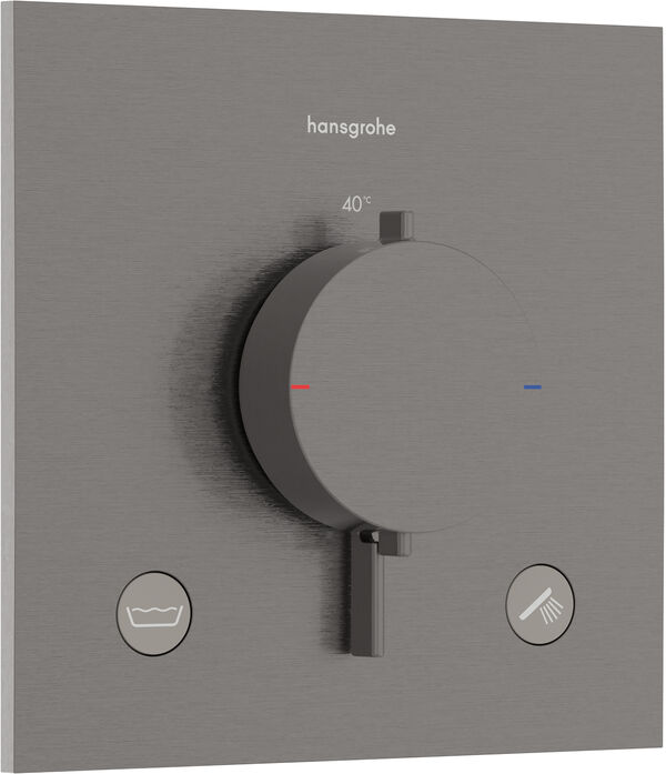 Syst&egrave;me de douche Hansgrohe Ecostat Comfort E Brushed black chrome image number 0