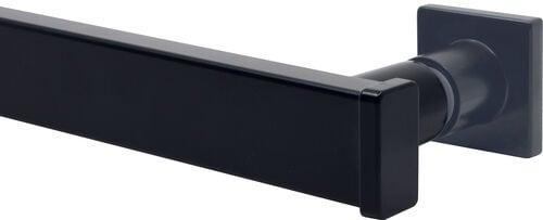 Poignée à l'extérieur comme porte-serviette Noir mat