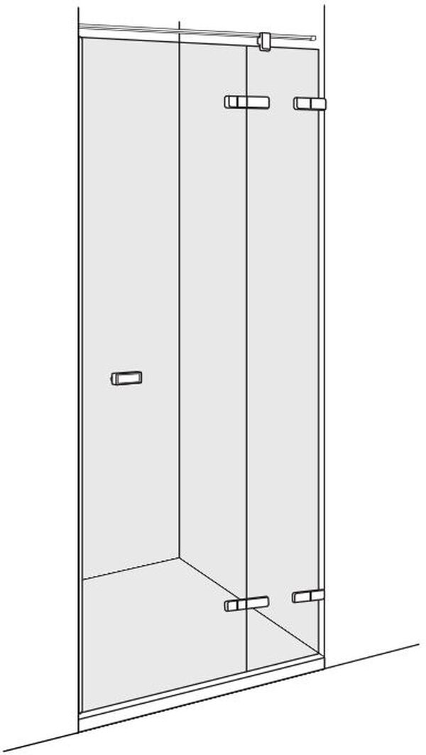 Porta battente Duscholux Viva in nicchia fino a 125 cm image number 0