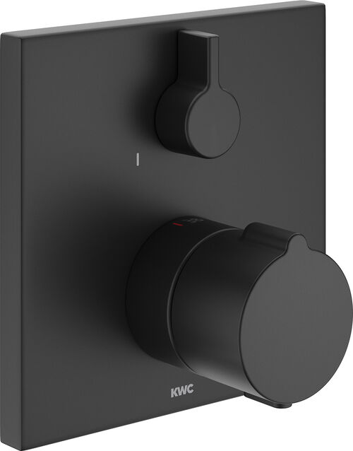 Miscelatore da douche-set di montaggio finale KWC termico Nero opaco