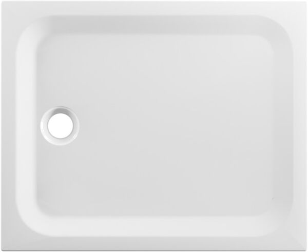 Vasca da doccia Schmidlin scarico parte stretta in mezzo 110 x 90 x 3,5 cm in acciaio image number 0