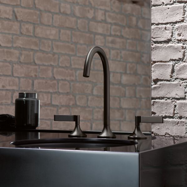 Dreilochbatterie Dornbracht Vaia Dark platinum matt image number 1