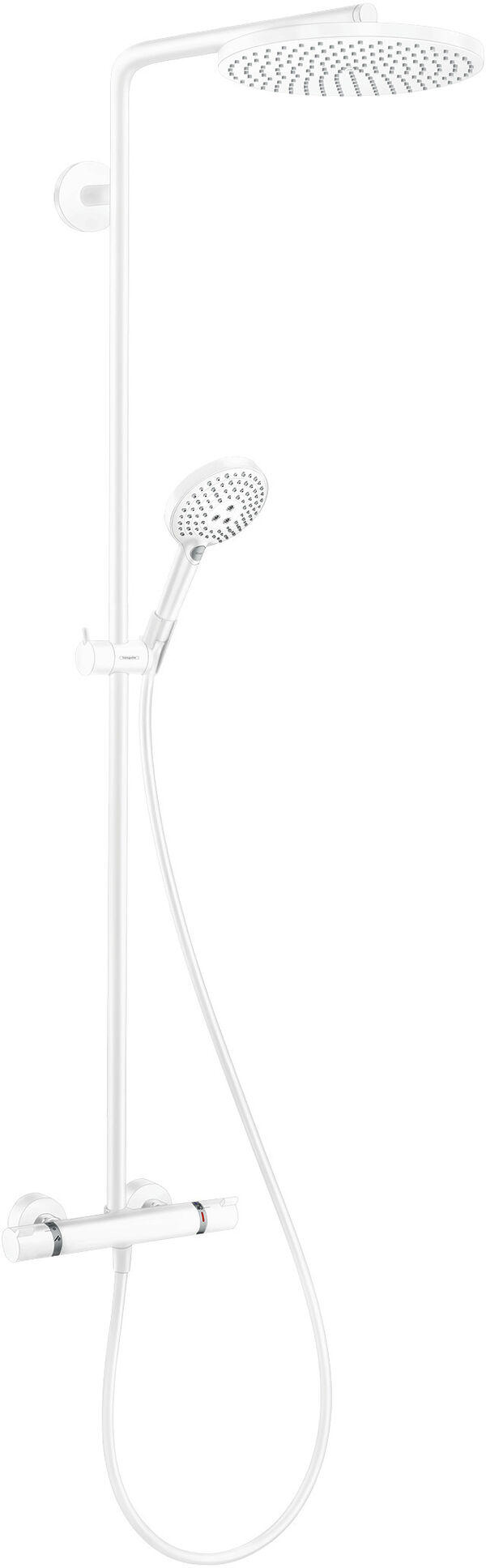 Showerpipe Hansgrohe Raindance S 240 Powder Rain Eco Smart Weiss matt image number 0