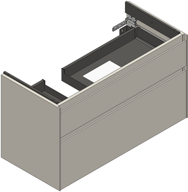 Meuble sous-lavabo Alterna meda S Light grey image number 0