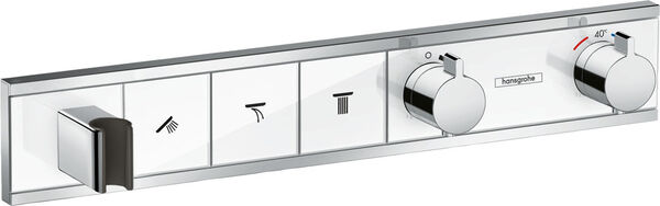 Duschsystem Hansgrohe Rain Select verchromt-weiss image number 0