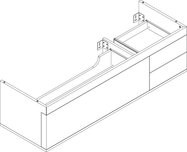 Waschtischmöbel Alterna logica plus schwarz image number 0