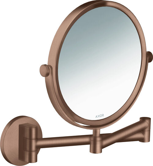Miroir de rasage Axor Universal Circular Brushed red gold