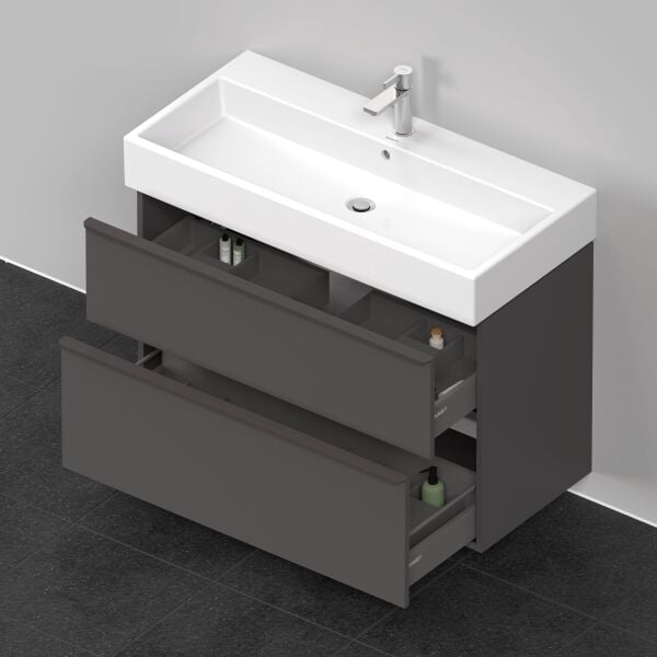 Armadio sottolavabo Duravit D-Neo Grafite opaco image number 3