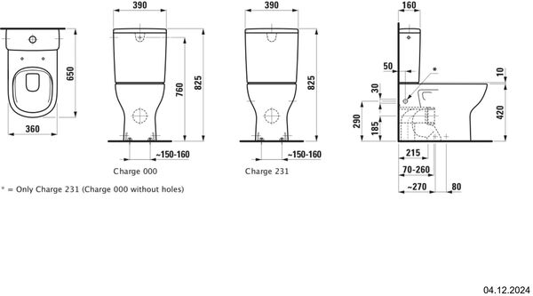 Stand-Klosett Laufen Lua rimless weiss image number 1