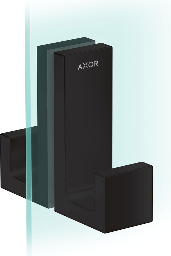 Poign&eacute;e de douche Axor Universal Rectangular Noir mat image number 0