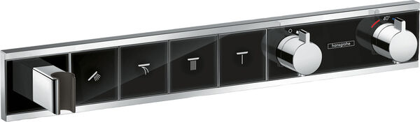 Duschsystem Hansgrohe Rain Select Verchromt-schwarz image number 0