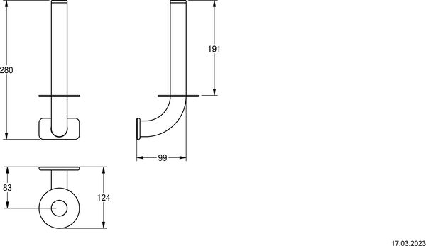 Porte-papier de réserve KWC image number 1