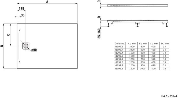 Duschenwanne Laufen Pro Superflach betongrau matt image number 1