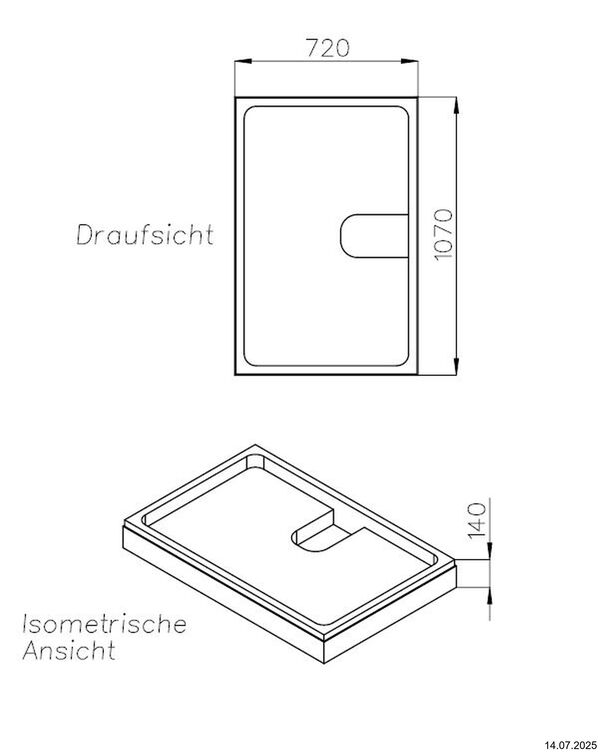 Support de receveur de douche Schedel image number 1