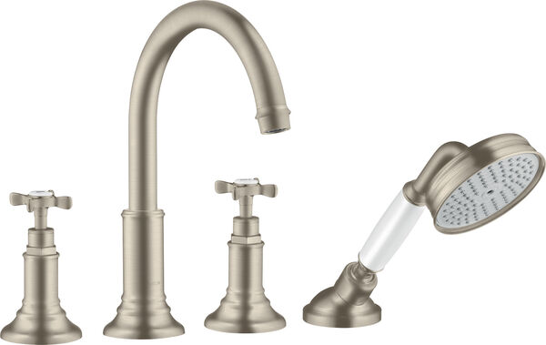 Batteria di riempimento Hansgrohe per vasca da bagno Axor Montreux 4 fori, montaggio sul bordo image number 0