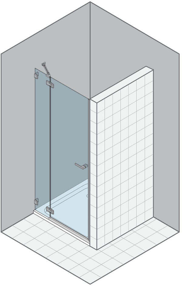 Porta a battente Duka Gallery 3000 New, 122,1 - 160 cm image number 0