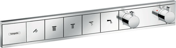 Sistema da doccia Hansgrohe Rain Select, modulo per termostato &frac34;", 669 x 90 mm, per 5 di utenze, image number 0