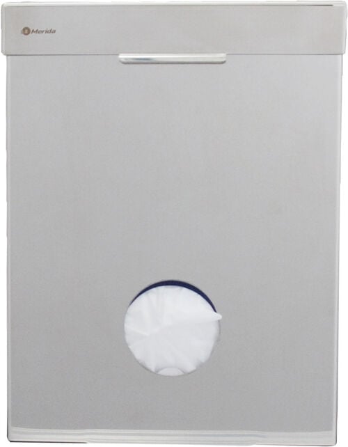 Abfallbeh&auml;lter mit Hygienebeutelspender Nosag Edelstahl matt