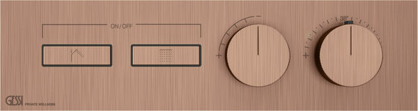 Système de douche-set de montage final Gessi HI-FI Linear Copper brushed image number 0
