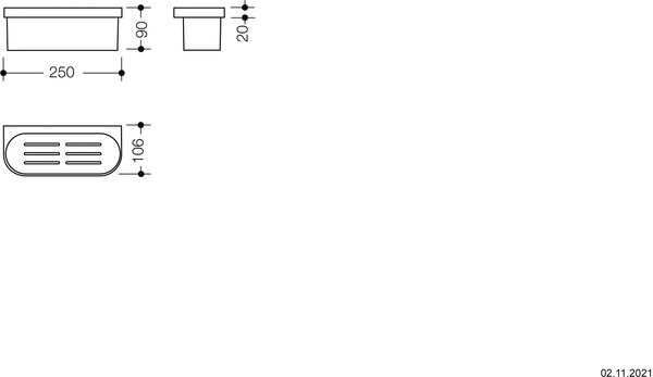 Panier pour douche Hewi System 800 Chrom&eacute; image number 1