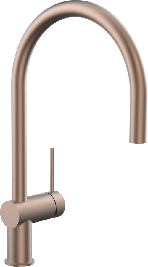 Spültischmischer Laufen Twinplus Slim Edelstahl gebürstet PVD Rosegold