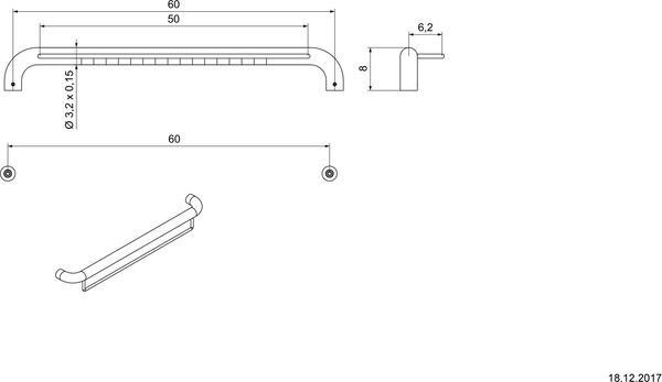 Haltegriff Nosag Ineoline Pure Edelstahl matt image number 1