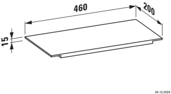 Tablette Laufen Kartell Transparent image number 1