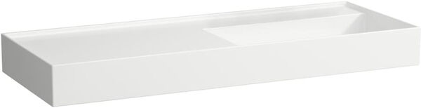 Lavabo Laufen Kartell, senza foro per rubinetteria, 120 x 46 cm, senza troppopieno, sistema di image number 0