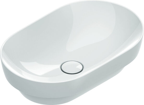 Lavabo d'appoggio Catalano Sfera, 55 x 35 cm altezza 7,5 cm senza troppopieno image number 0
