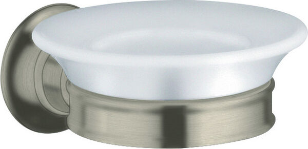 Portasapone Axor Montreux, bacinella in ceramica bianca image number 0