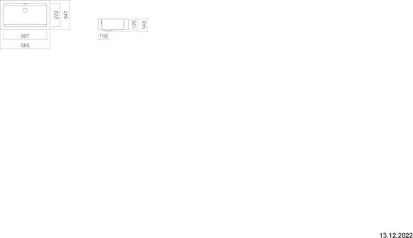 Waschtisch Alape WT.PR585 weiss image number 1