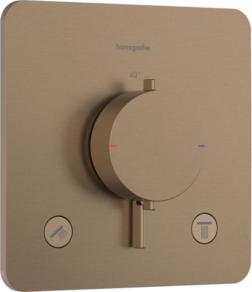 Duschsystem Hansgrohe Ecostat Comfort Q Brushed bronze