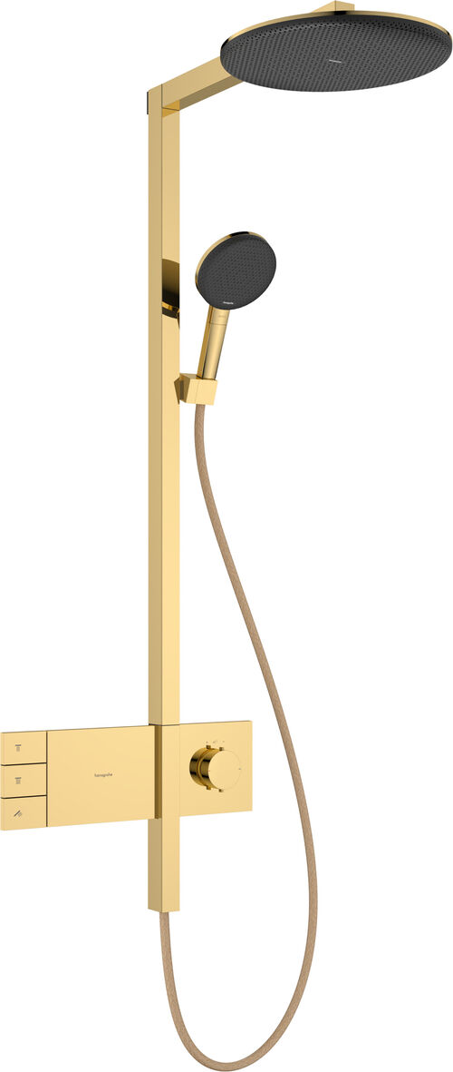 Showerpipe Hansgrohe Raindance Alive S EcoSmart Nero opaco