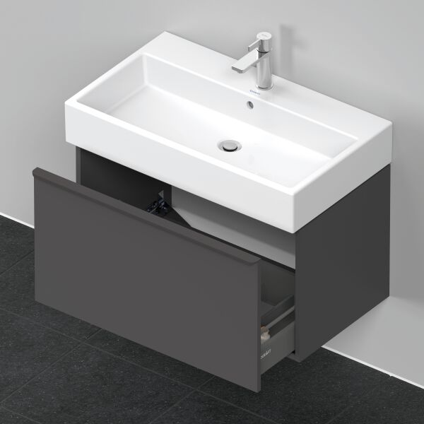 Meuble sous-lavabo Duravit D-Neo graphite mat image number 3