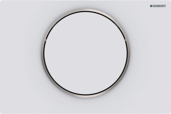 Plaque de d&eacute;clenchement Geberit Sigma10 round Blanc mat image number 0