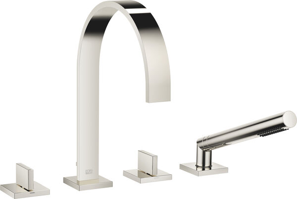 Batteria di riempimento Dornbracht Mem 4-fori, bocca, s 220 mm, rubinetti laterali, inversore, image number 0