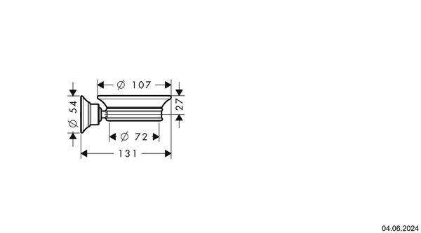 Porte-savon Axor Montreux Couleur acier inoxydable image number 1