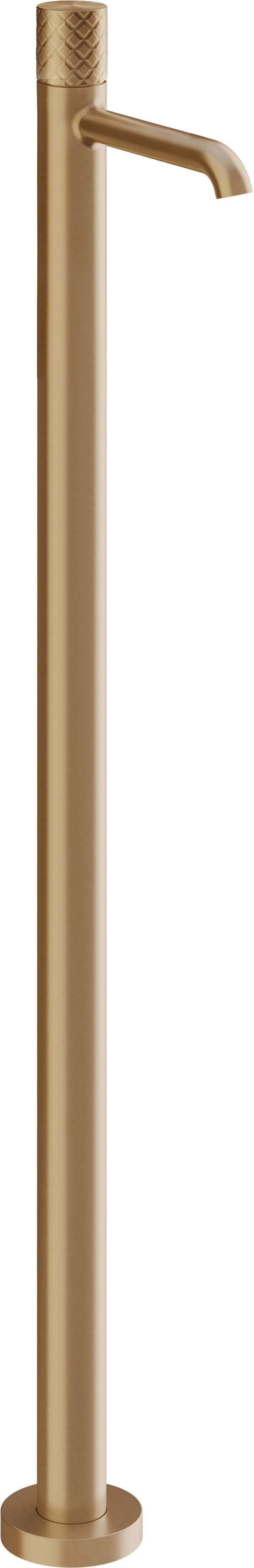 Freistehende Waschtischarmatur Gessi Habito warm Steel brushed intreccio image number 0
