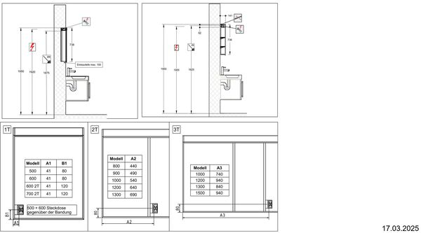 Spiegelschrank Keller Duplex 2.0 TW weiss Lichtfarbe stufenlos verstellbar 2700-6500 K image number 1