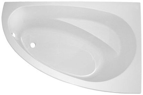 Vasca da bagno ad angolo Duscholux Malaga 461, ad incasso, in materia sintetica acrilica, 155 x 10 image number 0