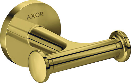 Handtuchhaken doppelt Axor Universal Circular Brushed gold optic